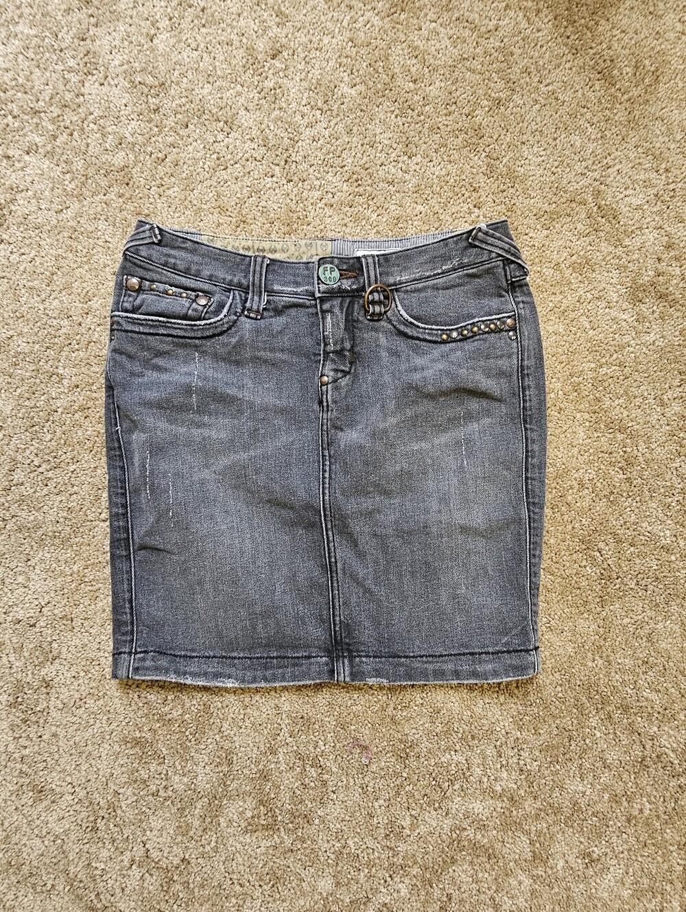 Vintage Free People Denim Skirt 27